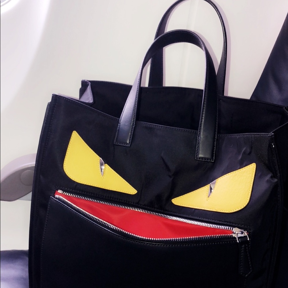 Fendi Monster Nylon Tote